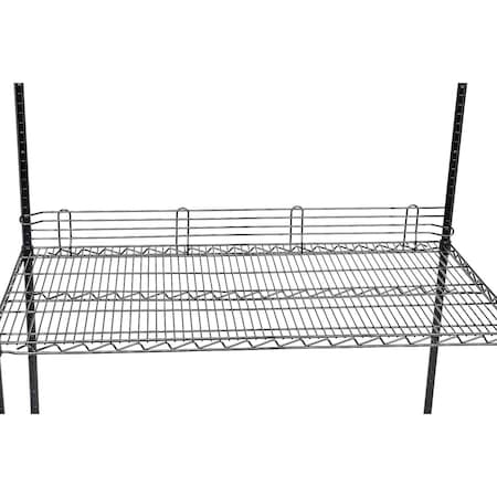 Nexel Ledge for Wire Shelves, 60L x 4H, Black Epoxy AL460B